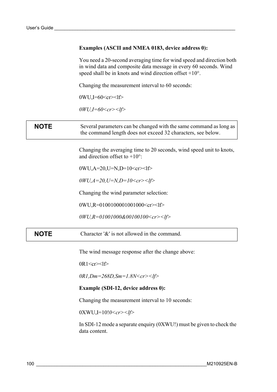 Vaisala WMT52 User Manual | Page 102 / 143