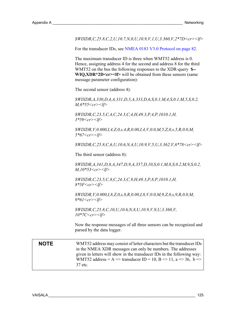 Vaisala WMT52 User Manual | Page 127 / 143