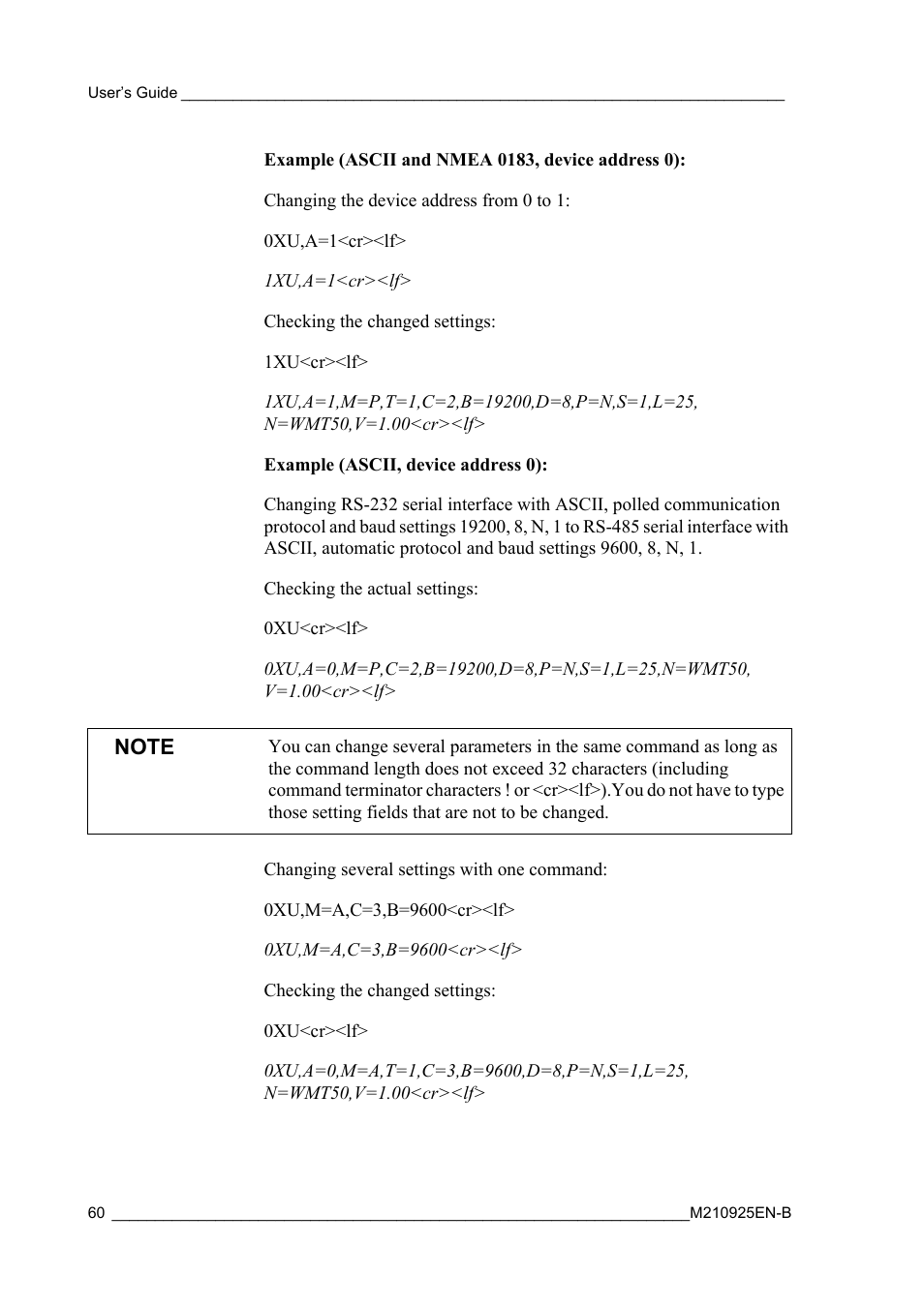 Vaisala WMT52 User Manual | Page 62 / 143