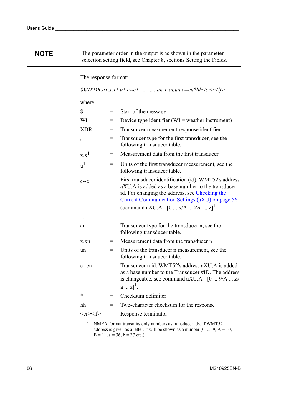 Vaisala WMT52 User Manual | Page 88 / 143