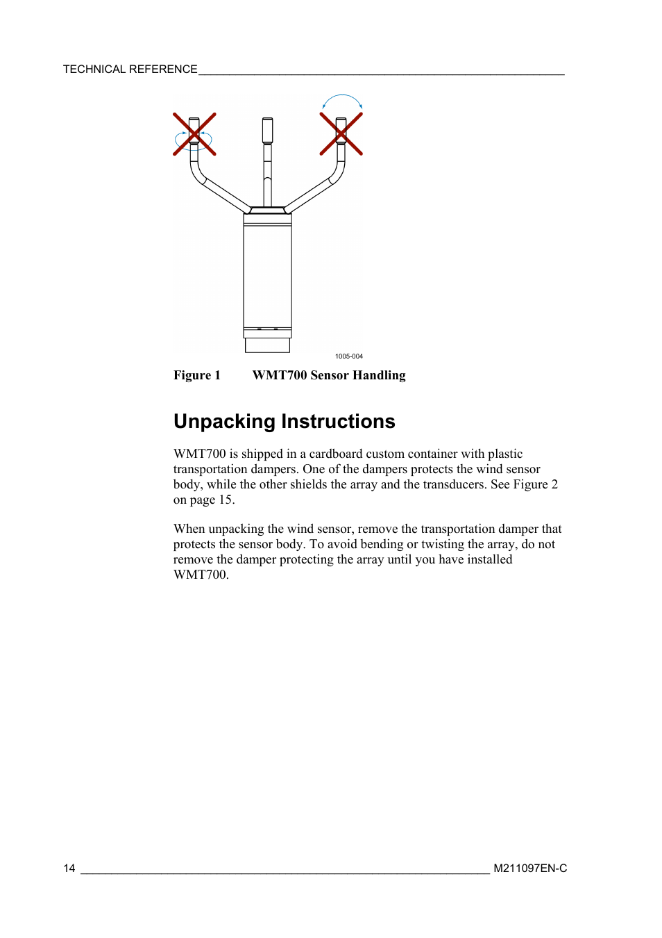 Unpacking instructions | Vaisala WMT700 User Manual | Page 16 / 80