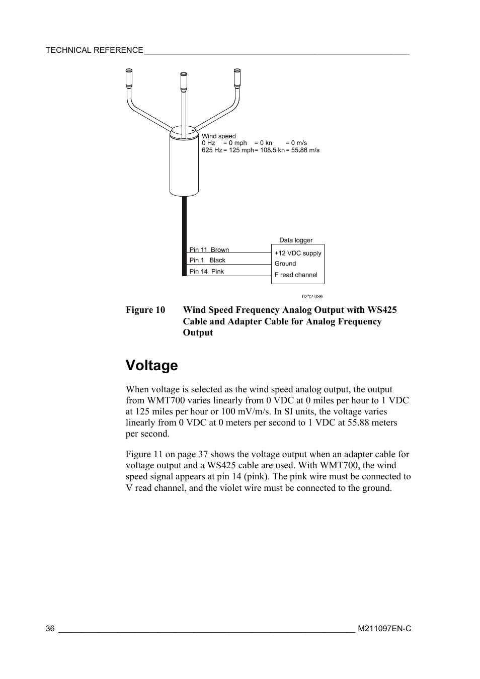 Voltage | Vaisala WMT700 User Manual | Page 38 / 80