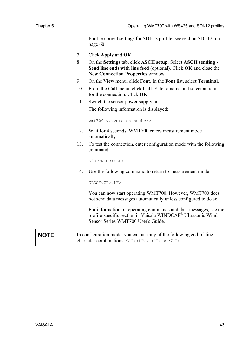 Vaisala WMT700 User Manual | Page 45 / 80