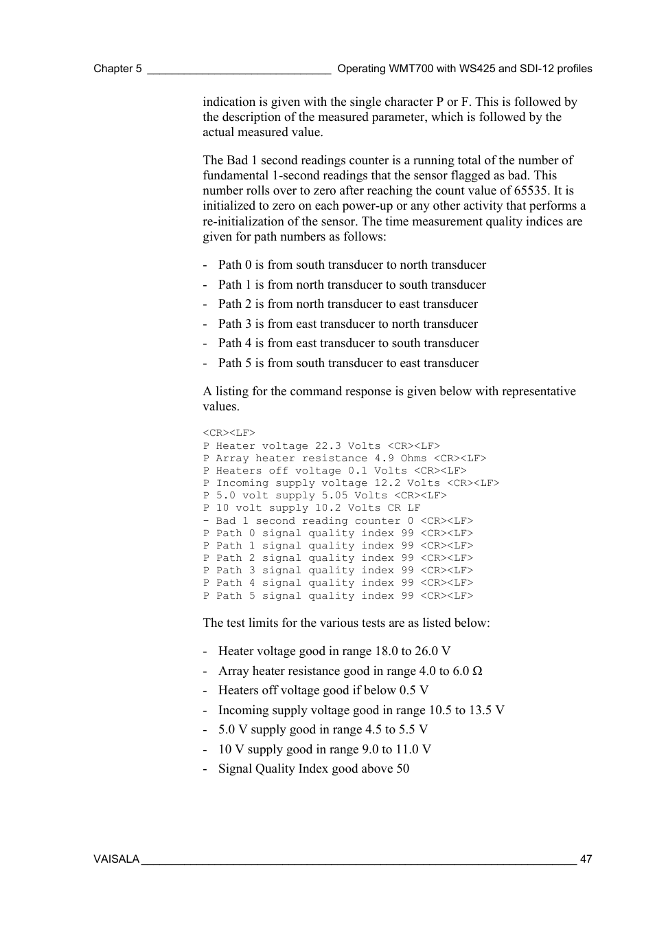 Vaisala WMT700 User Manual | Page 49 / 80