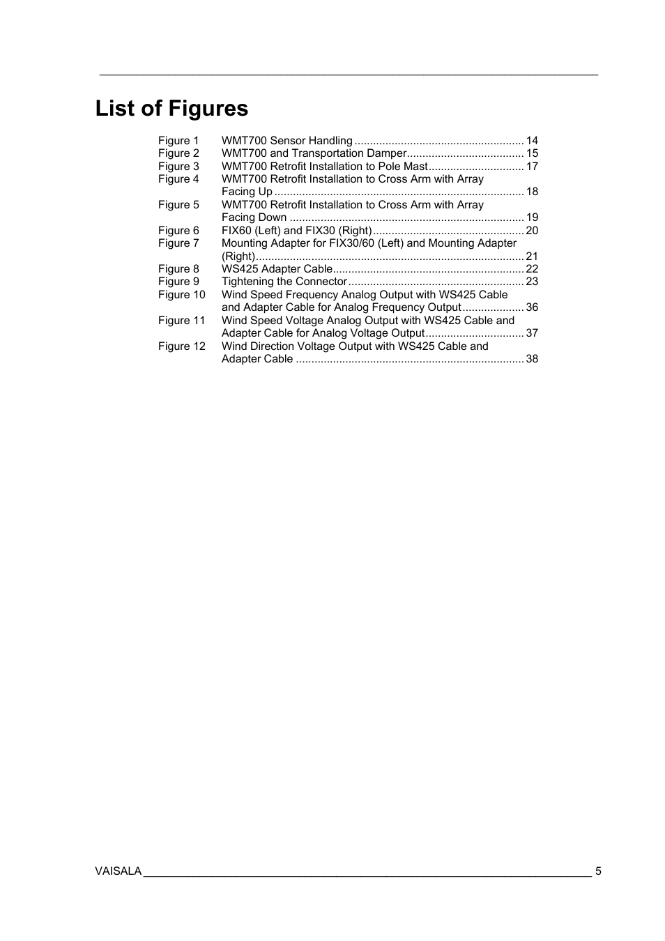 List of figures | Vaisala WMT700 User Manual | Page 7 / 80