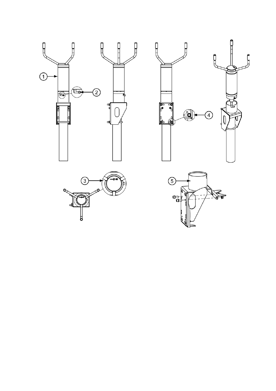 Figure 27, Wmt700 on top of pole mast | Vaisala WMT700 User Manual | Page 69 / 221