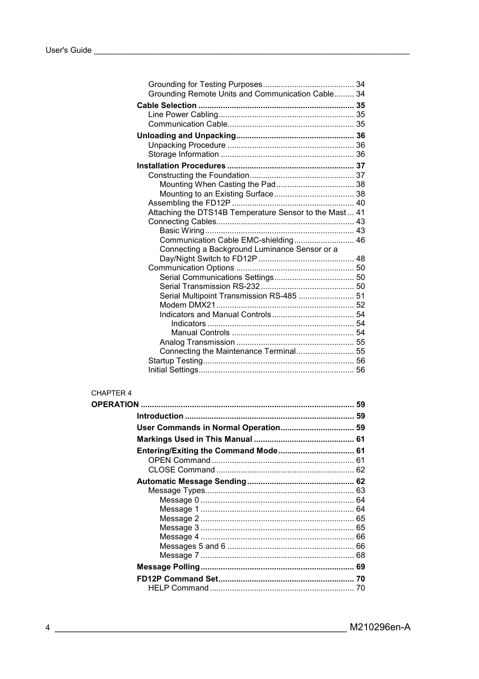 Vaisala FD12P User Manual | Page 4 / 154