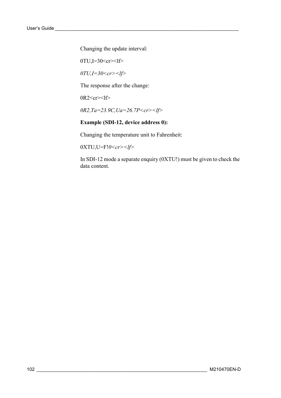 Vaisala WXT510 User Manual | Page 104 / 152
