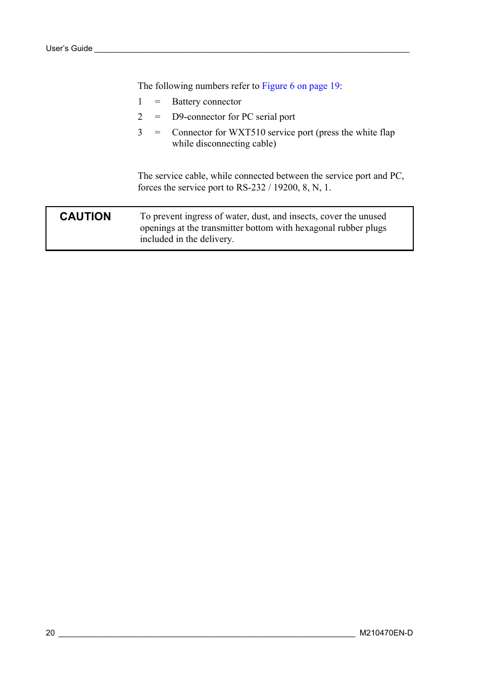 Vaisala WXT510 User Manual | Page 22 / 152