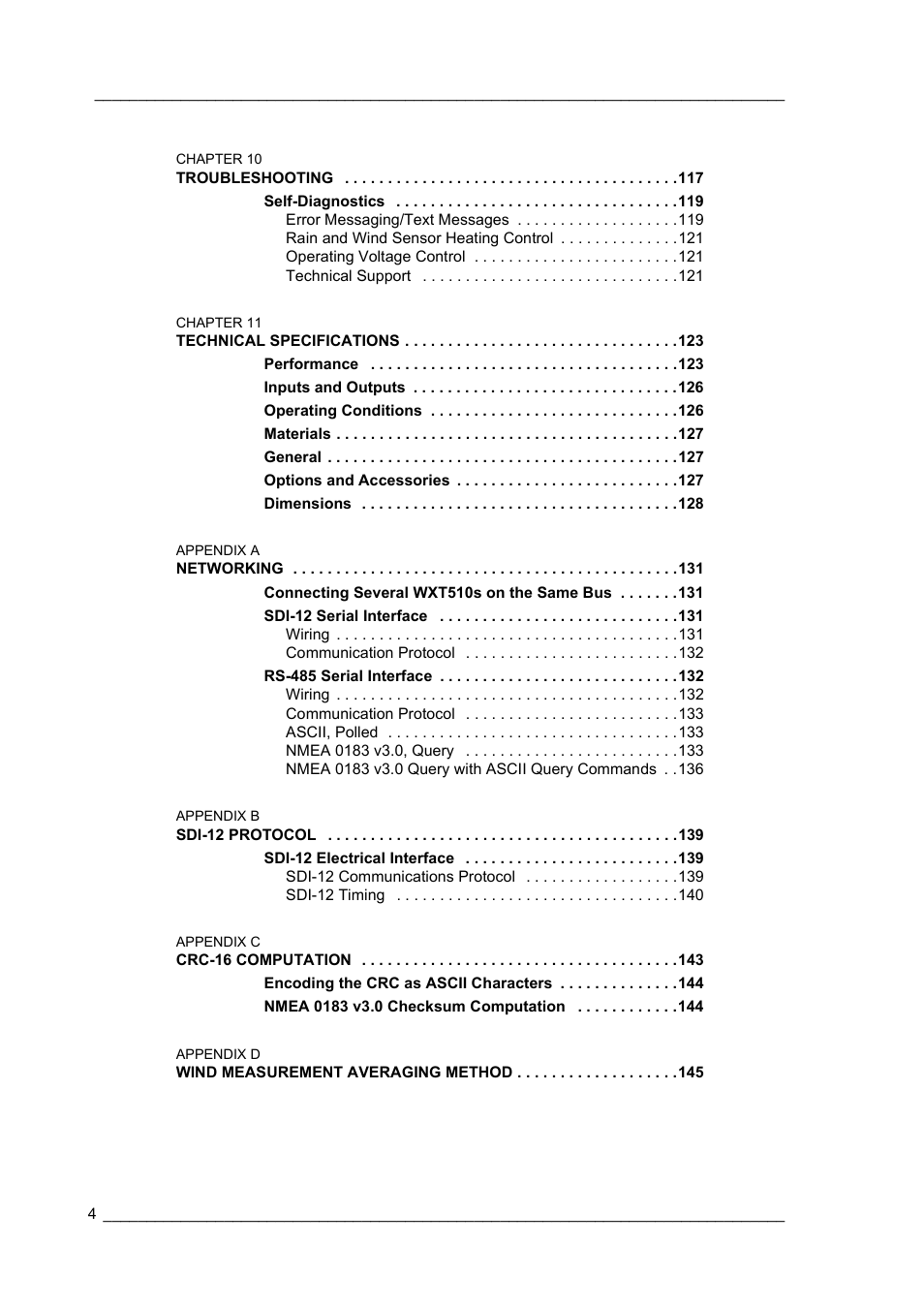 Vaisala WXT510 User Manual | Page 6 / 152