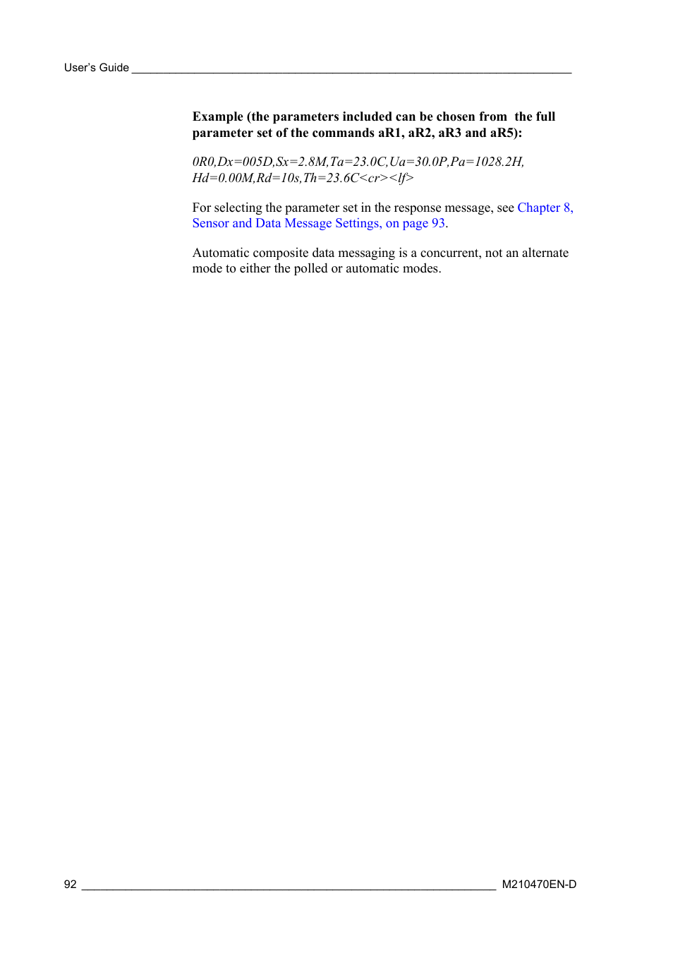 Vaisala WXT510 User Manual | Page 94 / 152