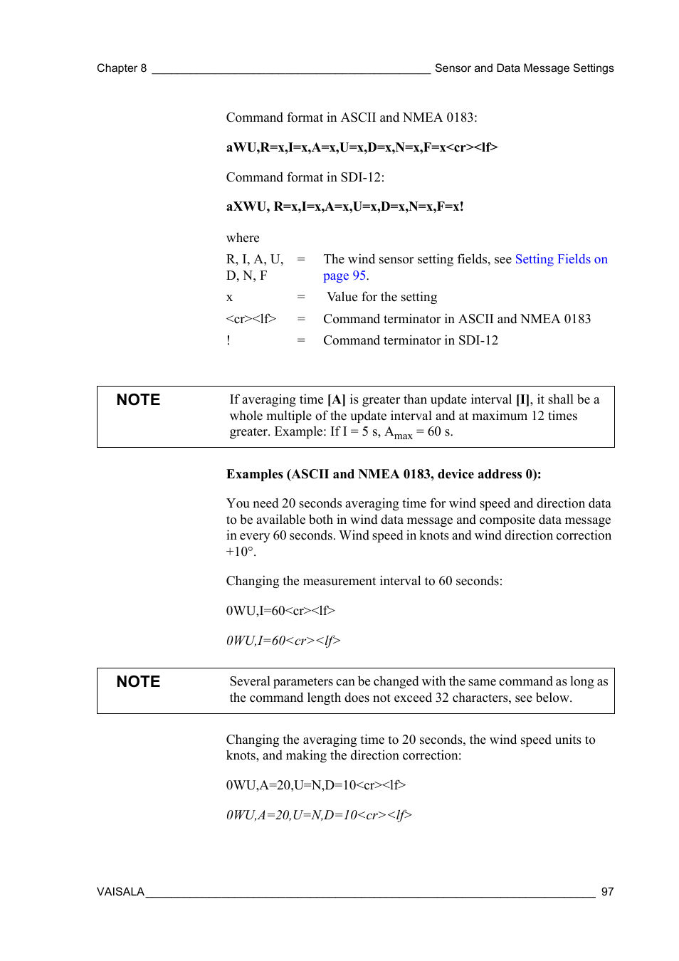 Vaisala WXT510 User Manual | Page 99 / 152
