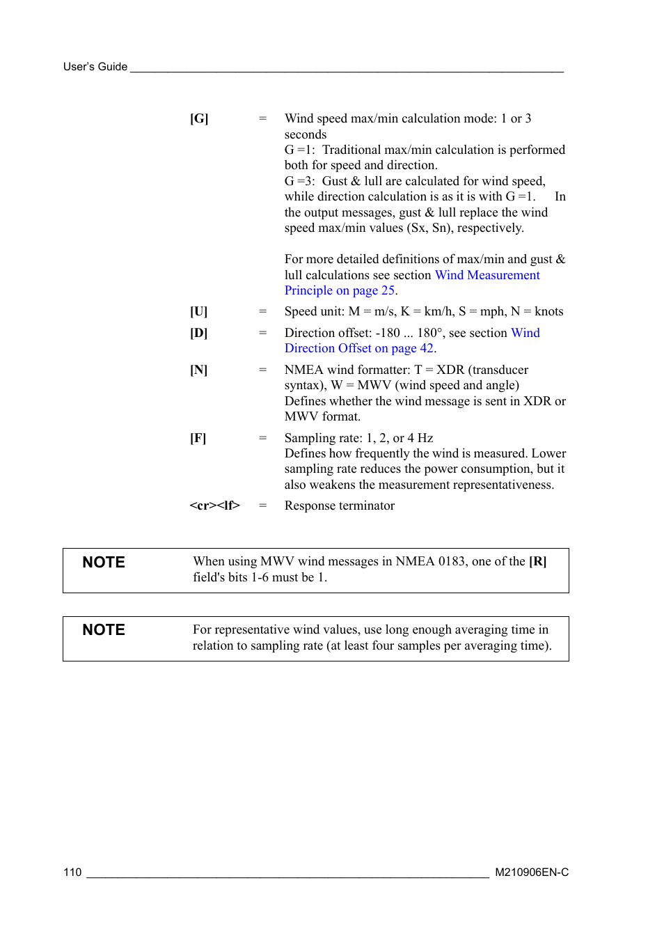 Vaisala WXT520 User Manual | Page 112 / 171