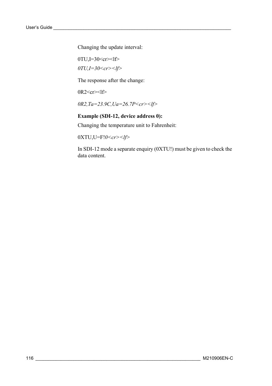 Vaisala WXT520 User Manual | Page 118 / 171