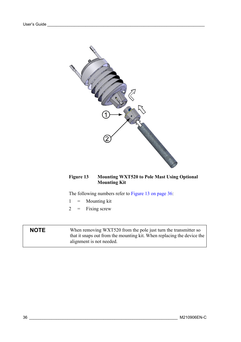 Figure 13 | Vaisala WXT520 User Manual | Page 38 / 171
