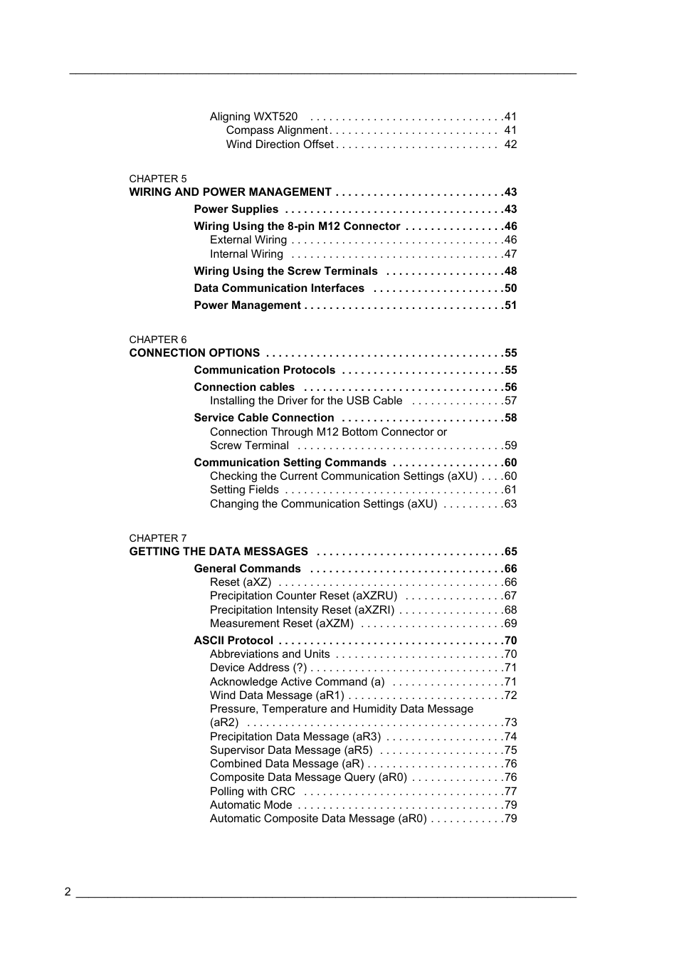 Vaisala WXT520 User Manual | Page 4 / 171