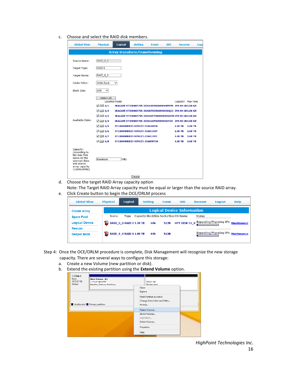 HighPoint RocketStor 6328 User Manual | Page 16 / 40
