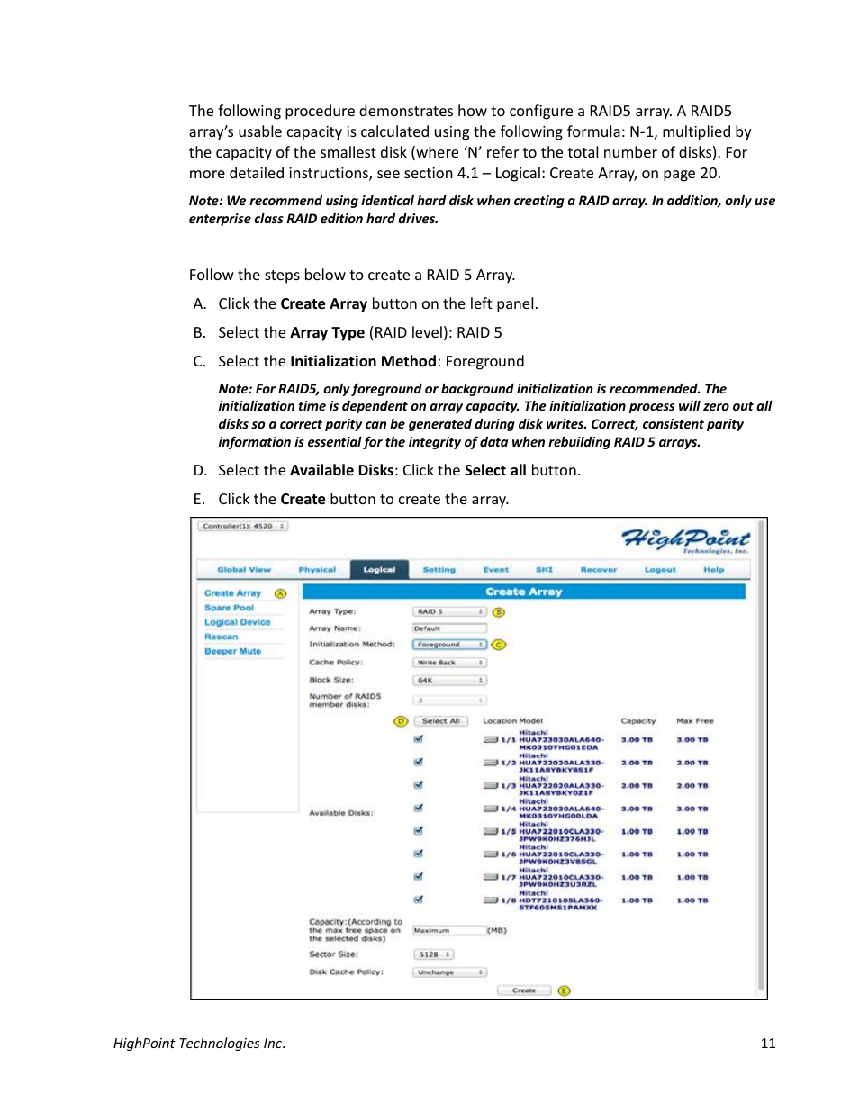 HighPoint NA762TB User Manual | Page 11 / 41