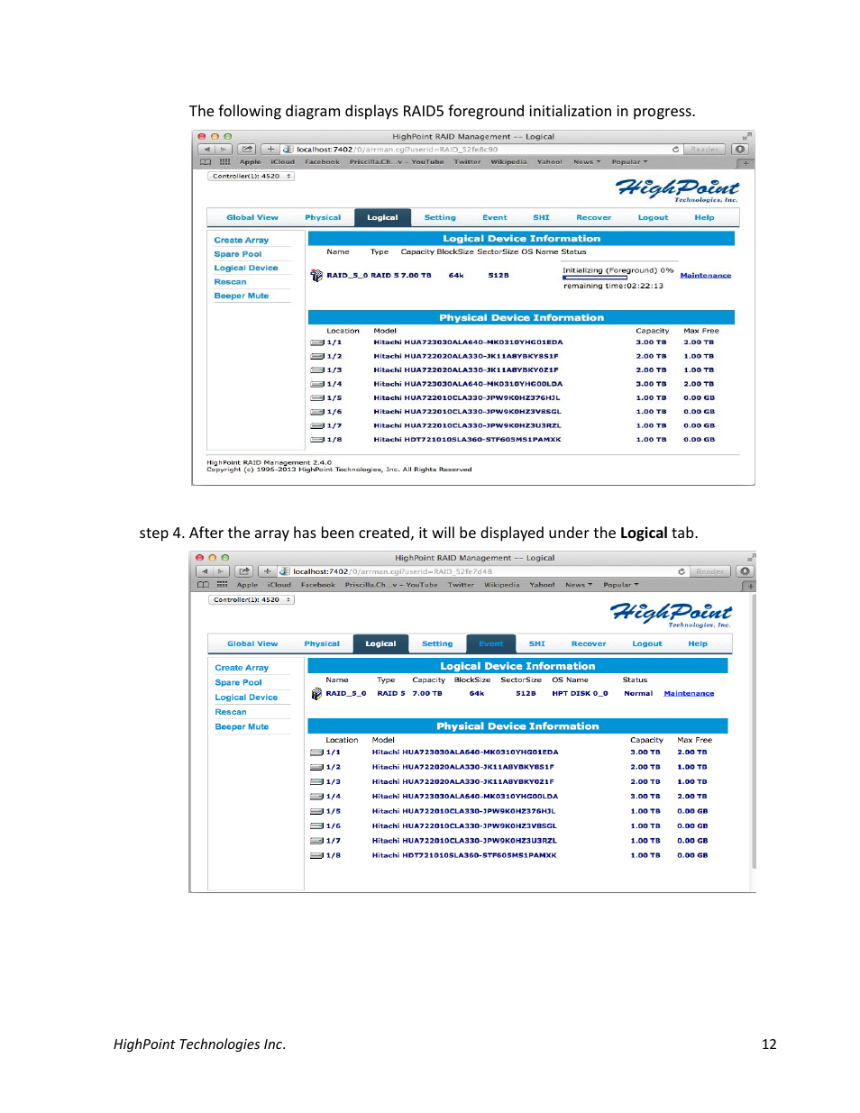 HighPoint NA762TB User Manual | Page 12 / 41