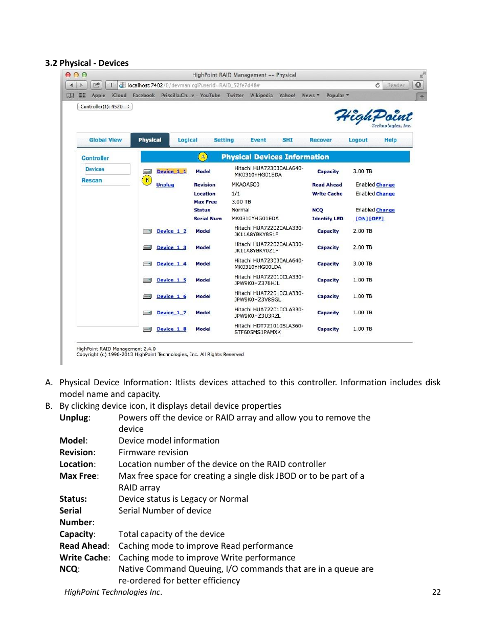 HighPoint NA762TB User Manual | Page 22 / 41