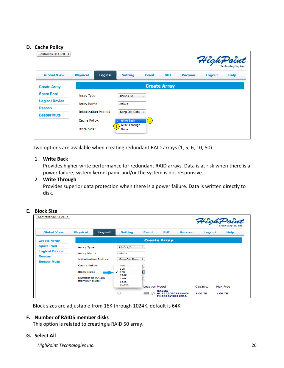 HighPoint NA762TB User Manual | Page 26 / 41