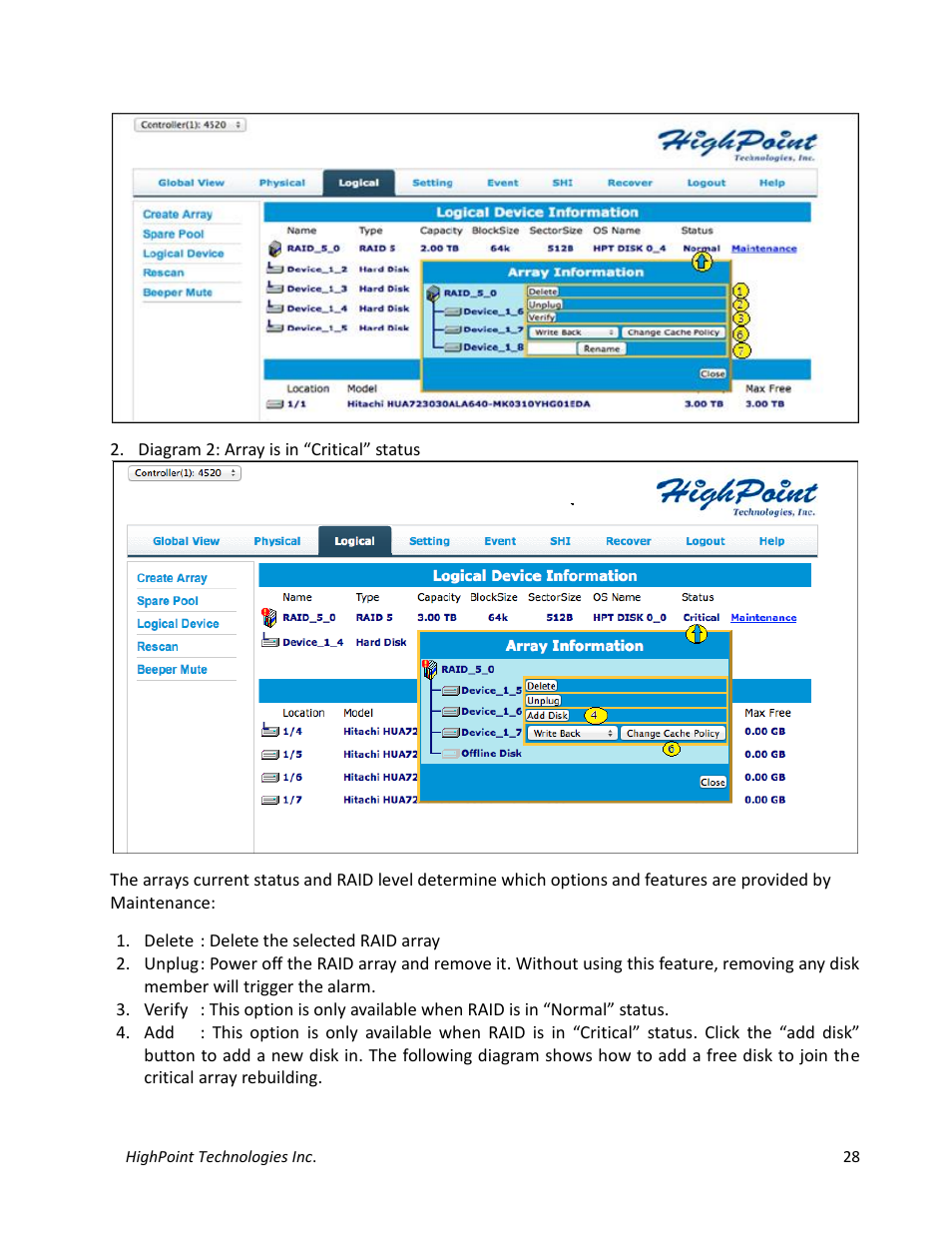 HighPoint NA762TB User Manual | Page 28 / 41
