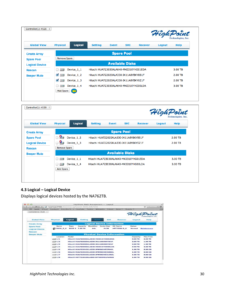 HighPoint NA762TB User Manual | Page 30 / 41