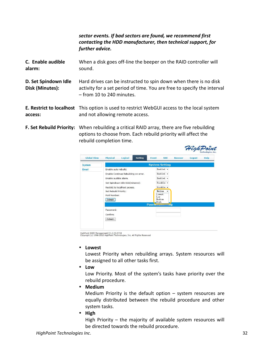 HighPoint NA762TB User Manual | Page 32 / 41