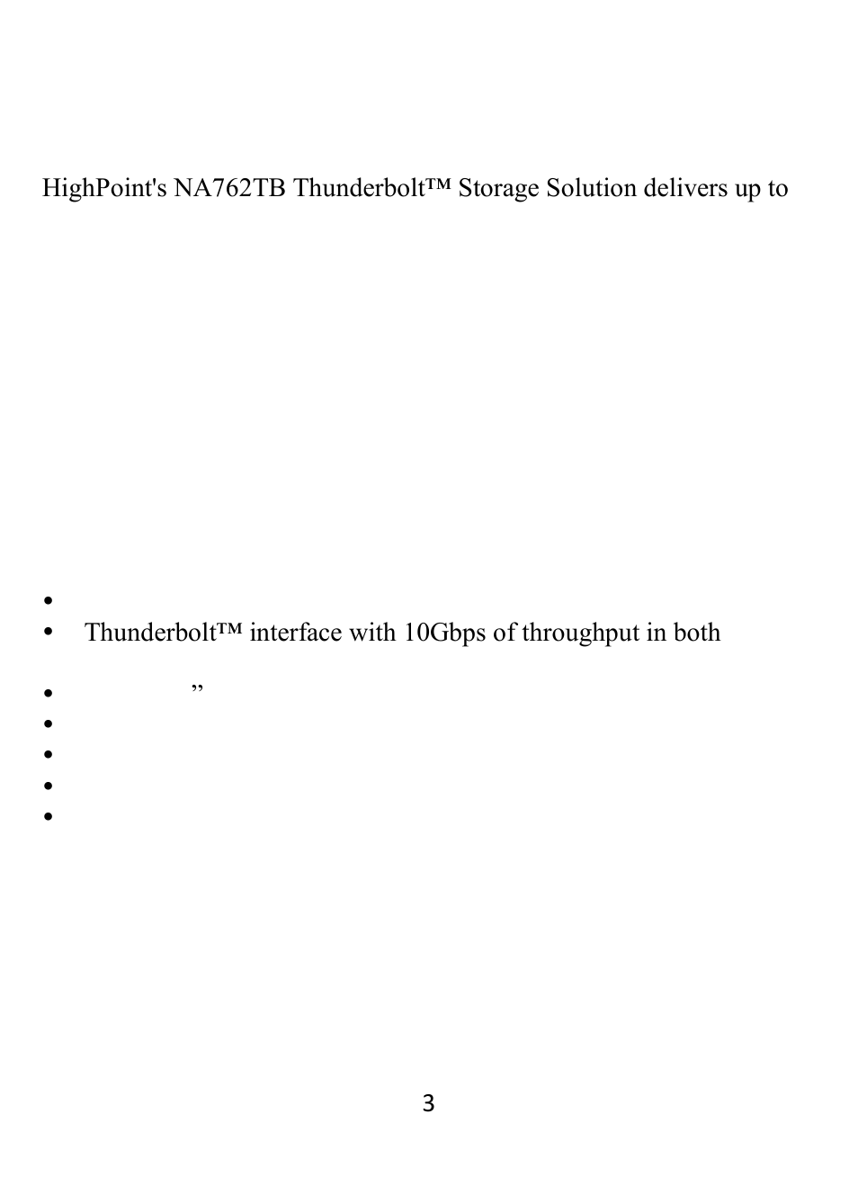 Highpoint na762tb | HighPoint NA762TB User Manual | Page 3 / 12