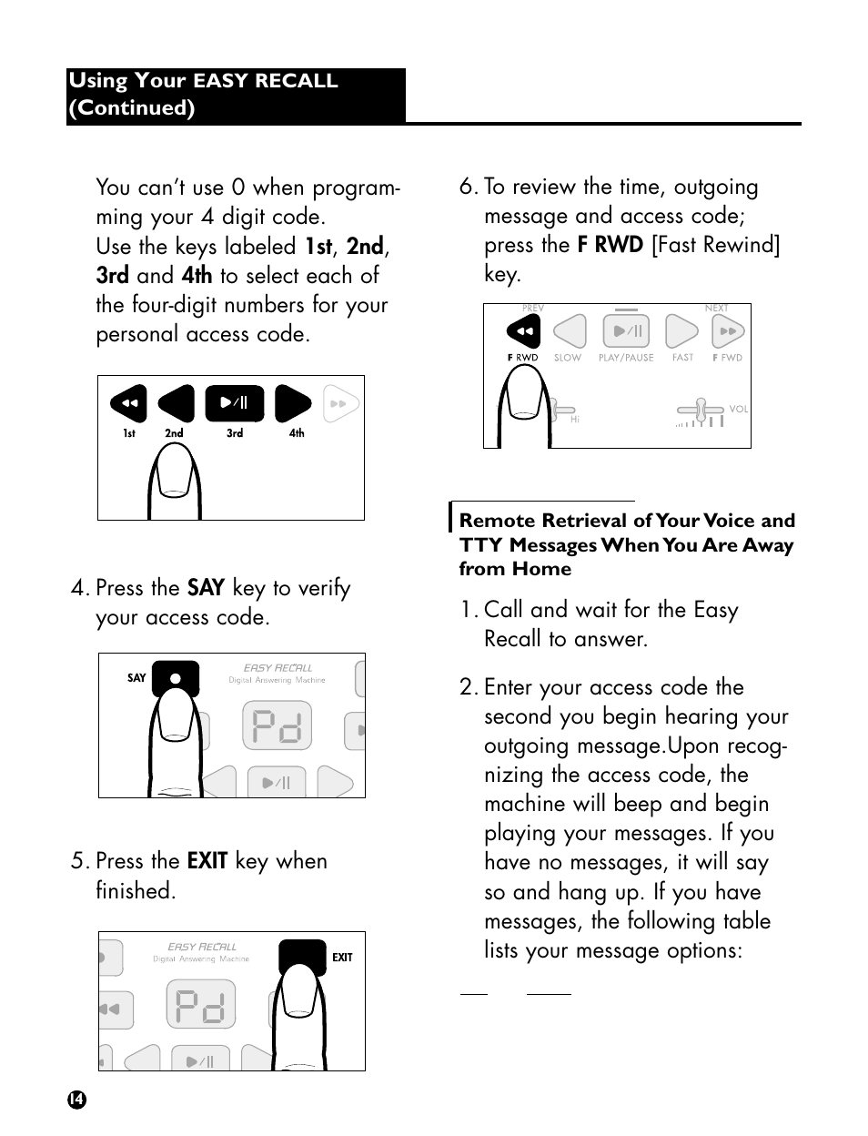 Ameriphone Digital Answering Machine User Manual | Page 16 / 26