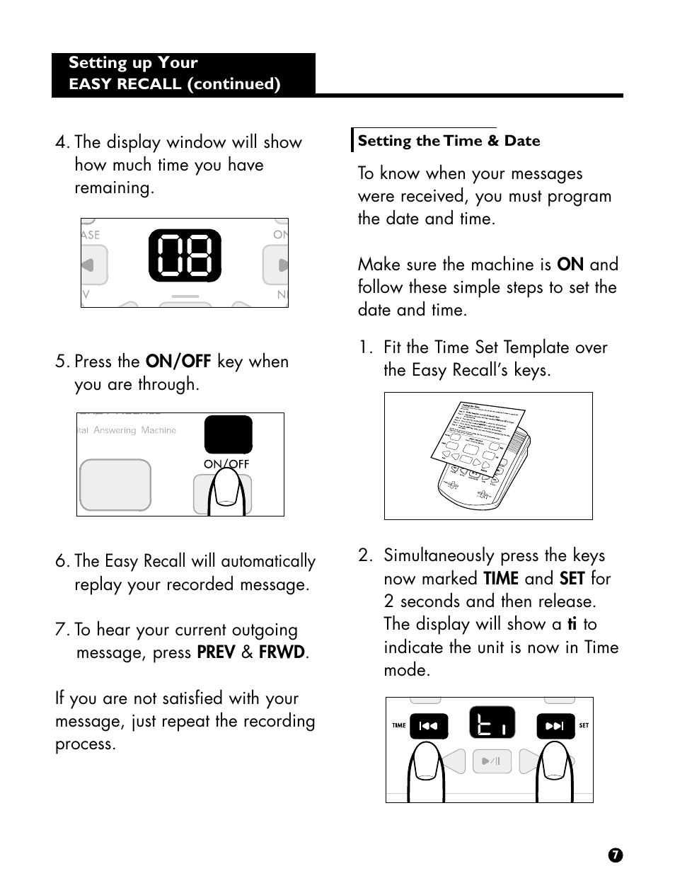 Ameriphone Digital Answering Machine User Manual | Page 9 / 26