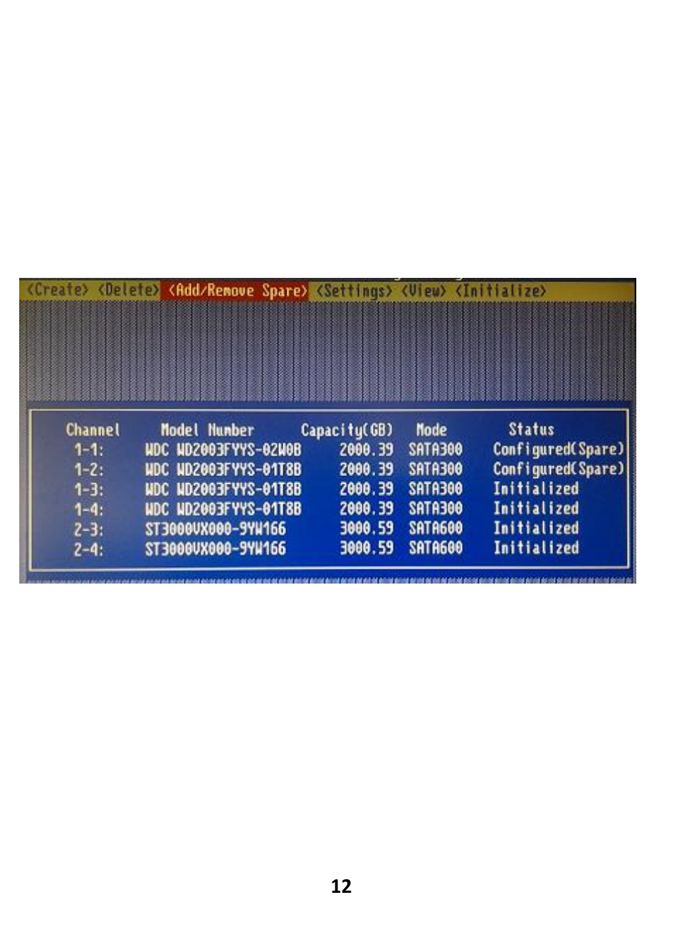 6 add/remove spare disks, 4 .6 a d d / r e mo v e s p a re d is k s | HighPoint RocketRAID 2720C2 User Manual | Page 12 / 19