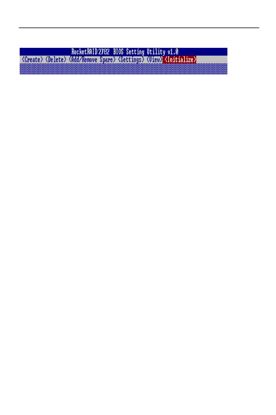 Bios commands, 2 - creating raid arrays, Bios commands……………………………………………………………….14 | 2 - creating raid arrays initializing disks | HighPoint RocketRAID 2782 User Manual | Page 14 / 60