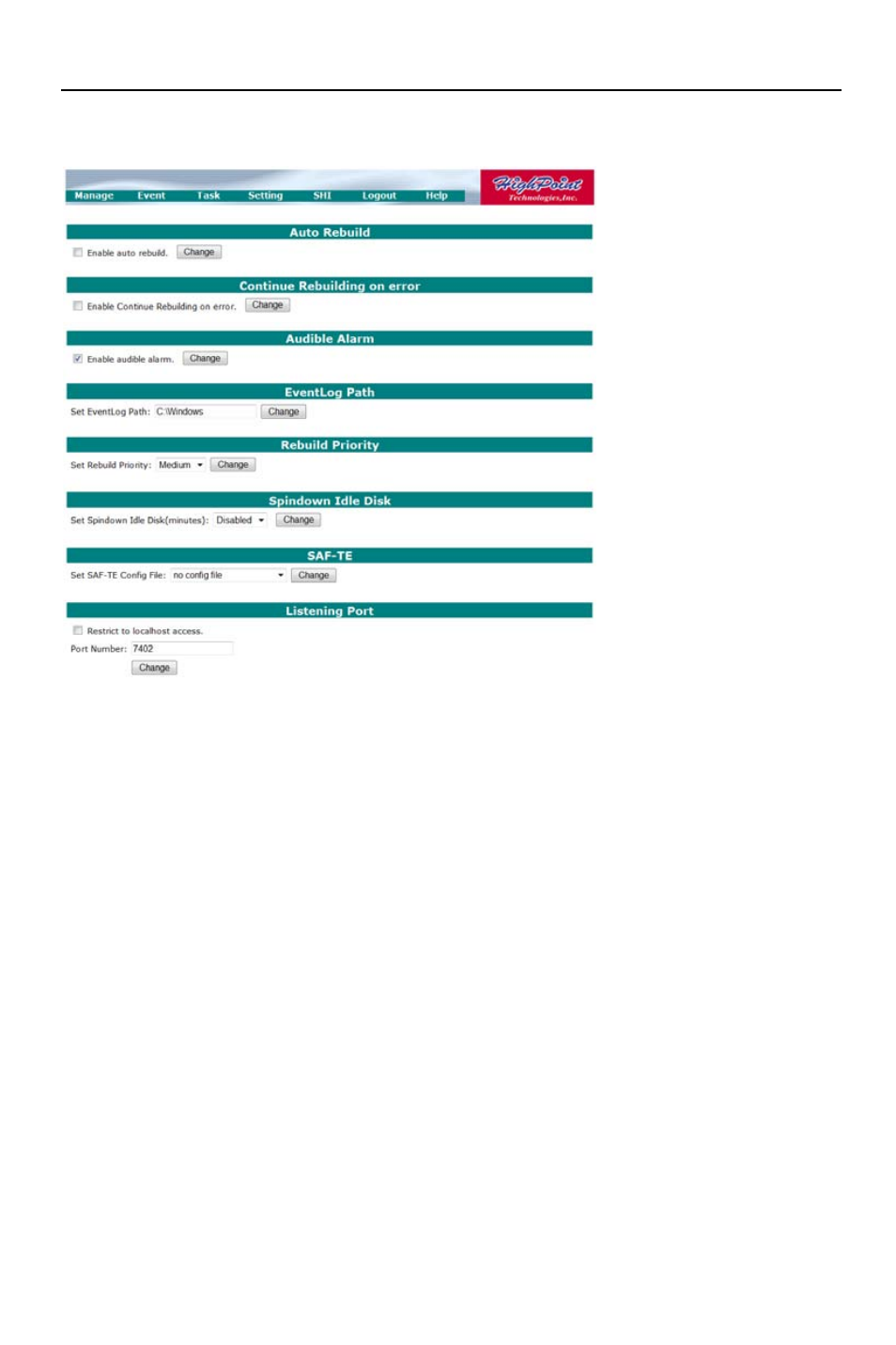 Automatic raid rebuilding, Automatic raid rebuilding……………………………………………………46 | HighPoint RocketRAID 2782 User Manual | Page 46 / 60