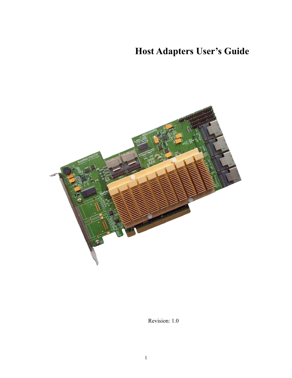 HighPoint RocketRAID 2760A User Manual | 60 pages