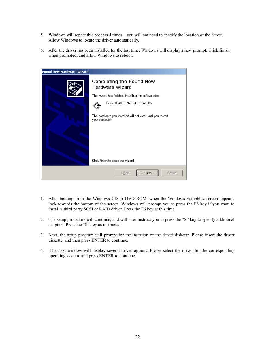 HighPoint RocketRAID 2760A User Manual | Page 22 / 60