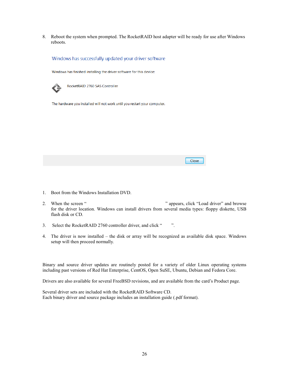 HighPoint RocketRAID 2760A User Manual | Page 26 / 60