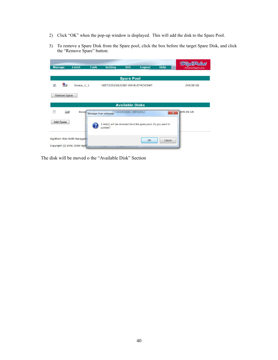 HighPoint RocketRAID 2760A User Manual | Page 40 / 60
