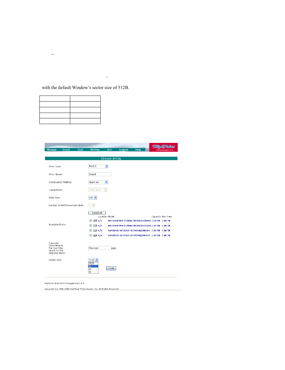 Vss – variable sector size | HighPoint RocketRAID 2740 User Manual | Page 51 / 65