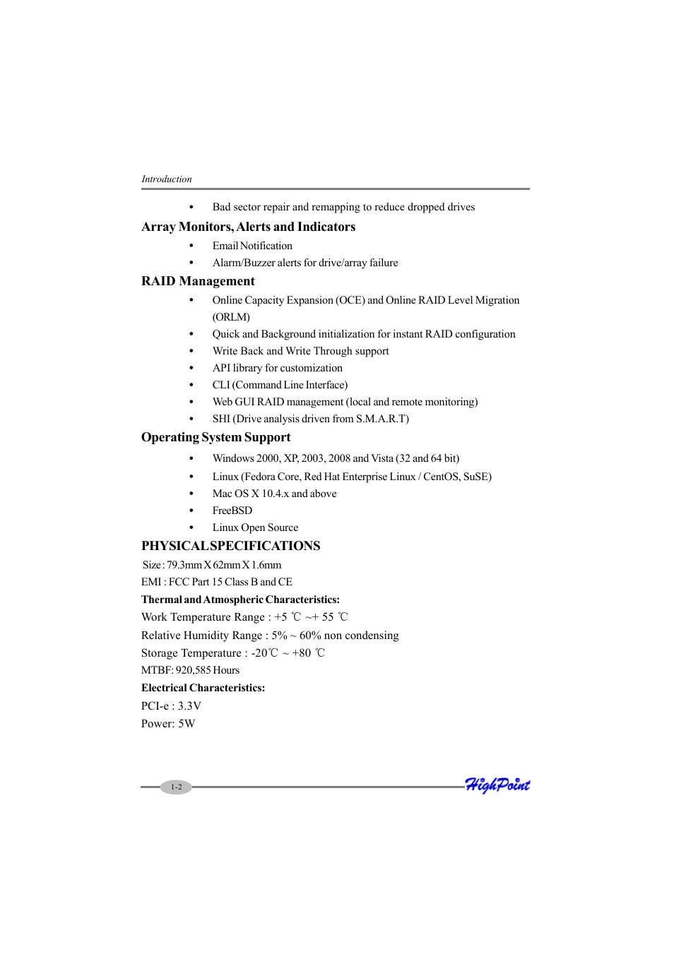 HighPoint RocketRAID 2644X4 User Manual | Page 8 / 84