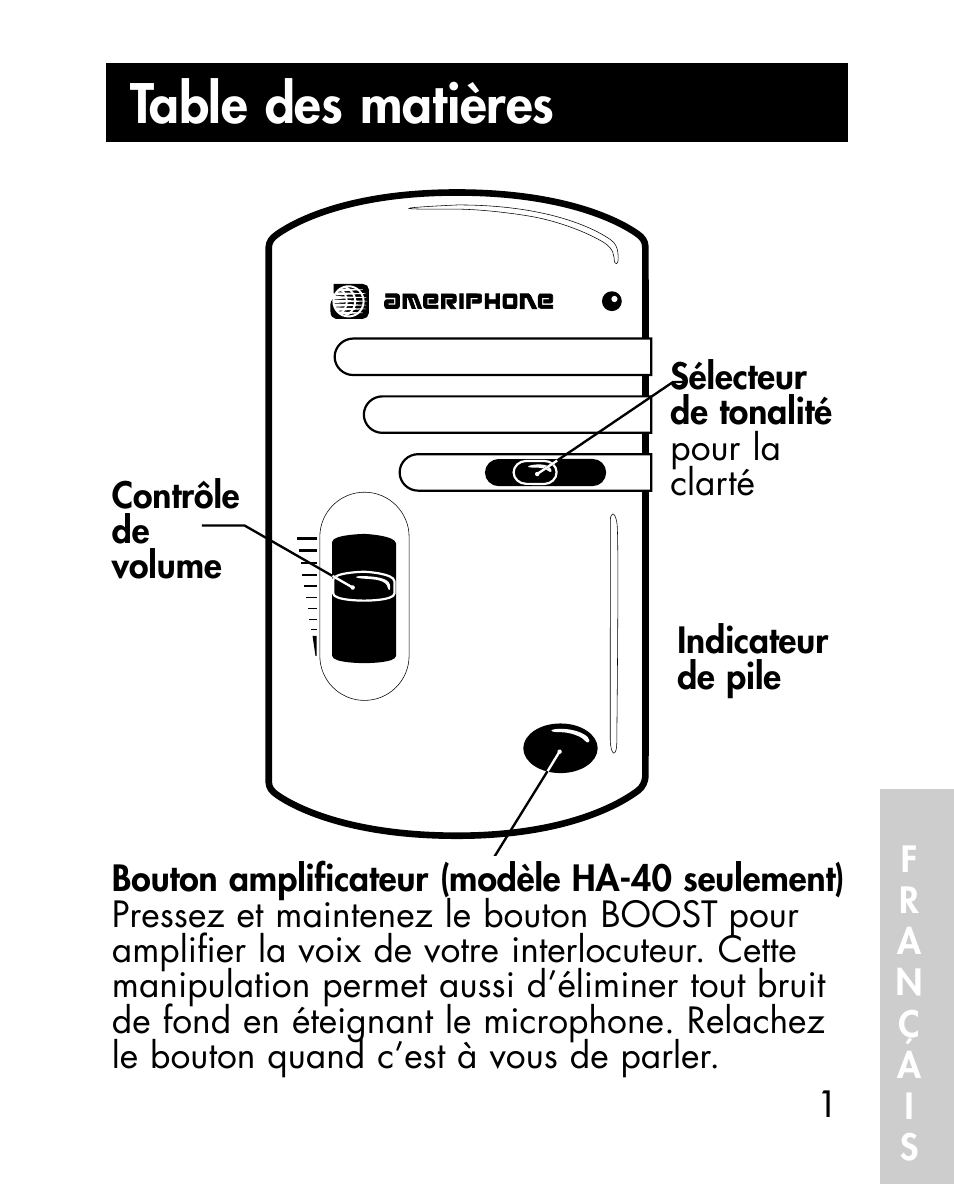 Ameriphone HA40 User Manual | Page 41 / 50