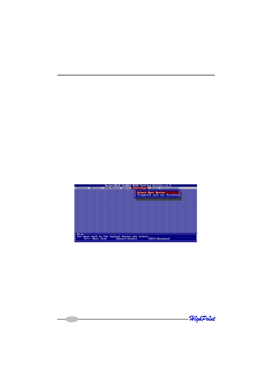 5 - settings | HighPoint RocketRAID 2640X1 User Manual | Page 20 / 35