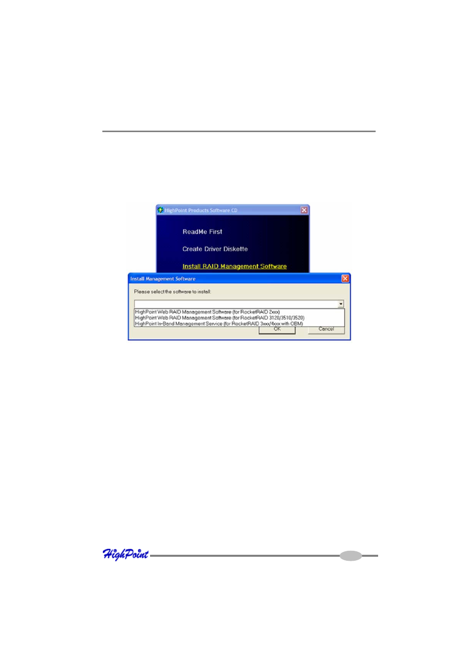 3 - highpoint raid management utilities (hrm) | HighPoint RocketRAID 2640X1 User Manual | Page 27 / 35