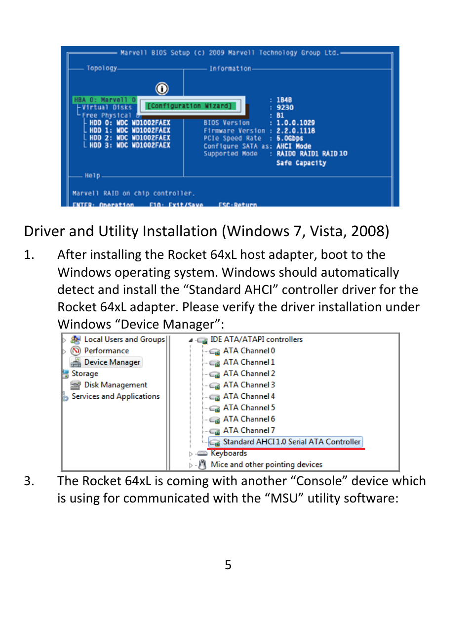 HighPoint Rocket 644L User Manual | Page 5 / 8