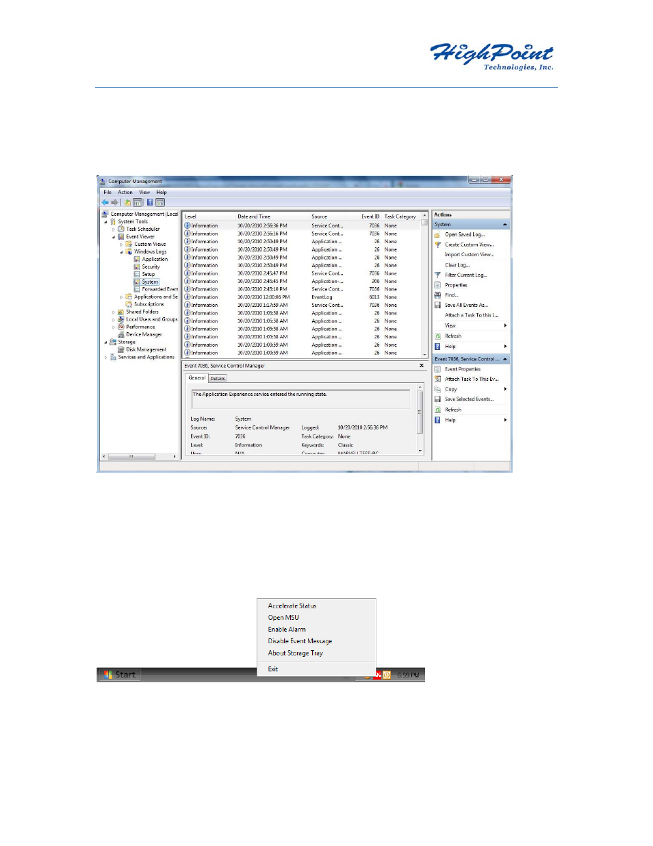 3 - enabling the alarm for critical events | HighPoint RocketHybrid 1222 User Manual | Page 40 / 43