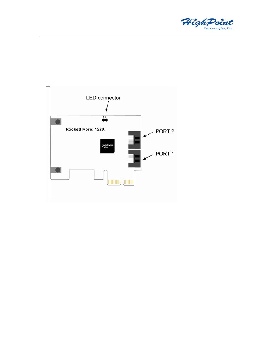 2 – installing the host adapter, 1 – rockethybrid 1220 | HighPoint RocketHybrid 1222 User Manual | Page 8 / 43