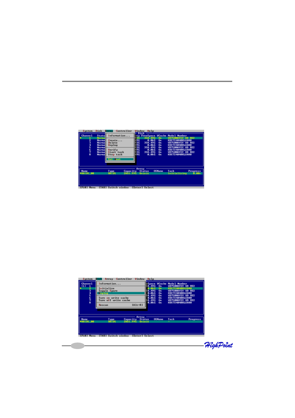 6 – additional functions and settings | HighPoint RocketRAID 3522 User Manual | Page 38 / 62