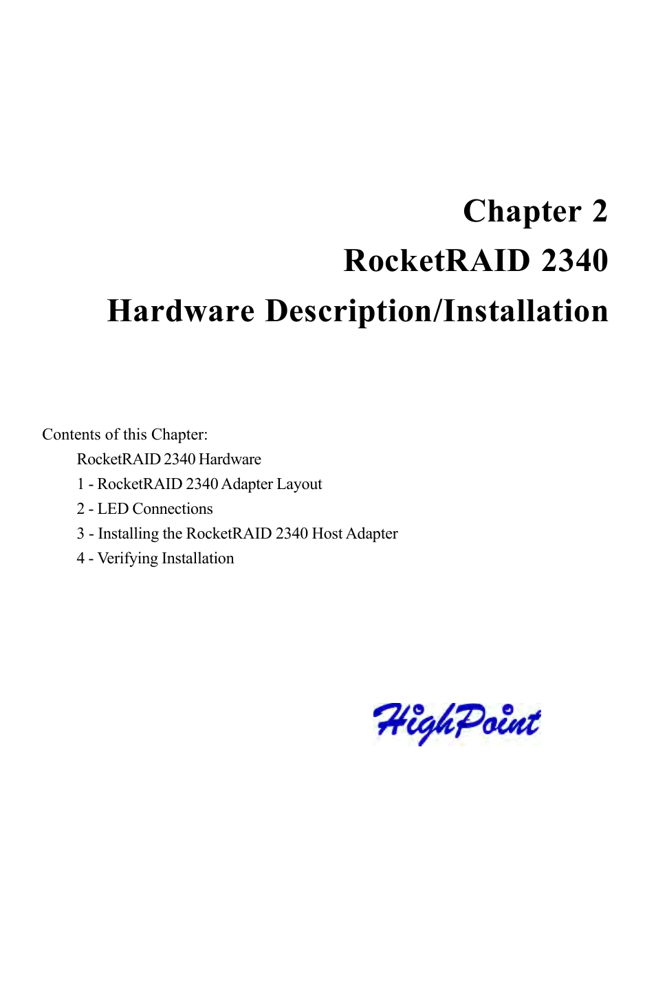 HighPoint RocketRAID 2340 User Manual | Page 10 / 76