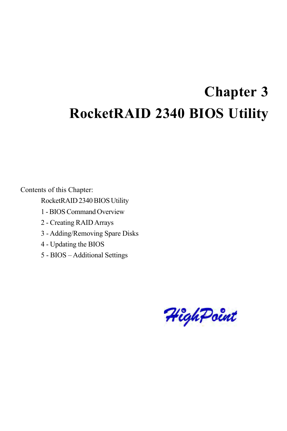 HighPoint RocketRAID 2340 User Manual | Page 15 / 76