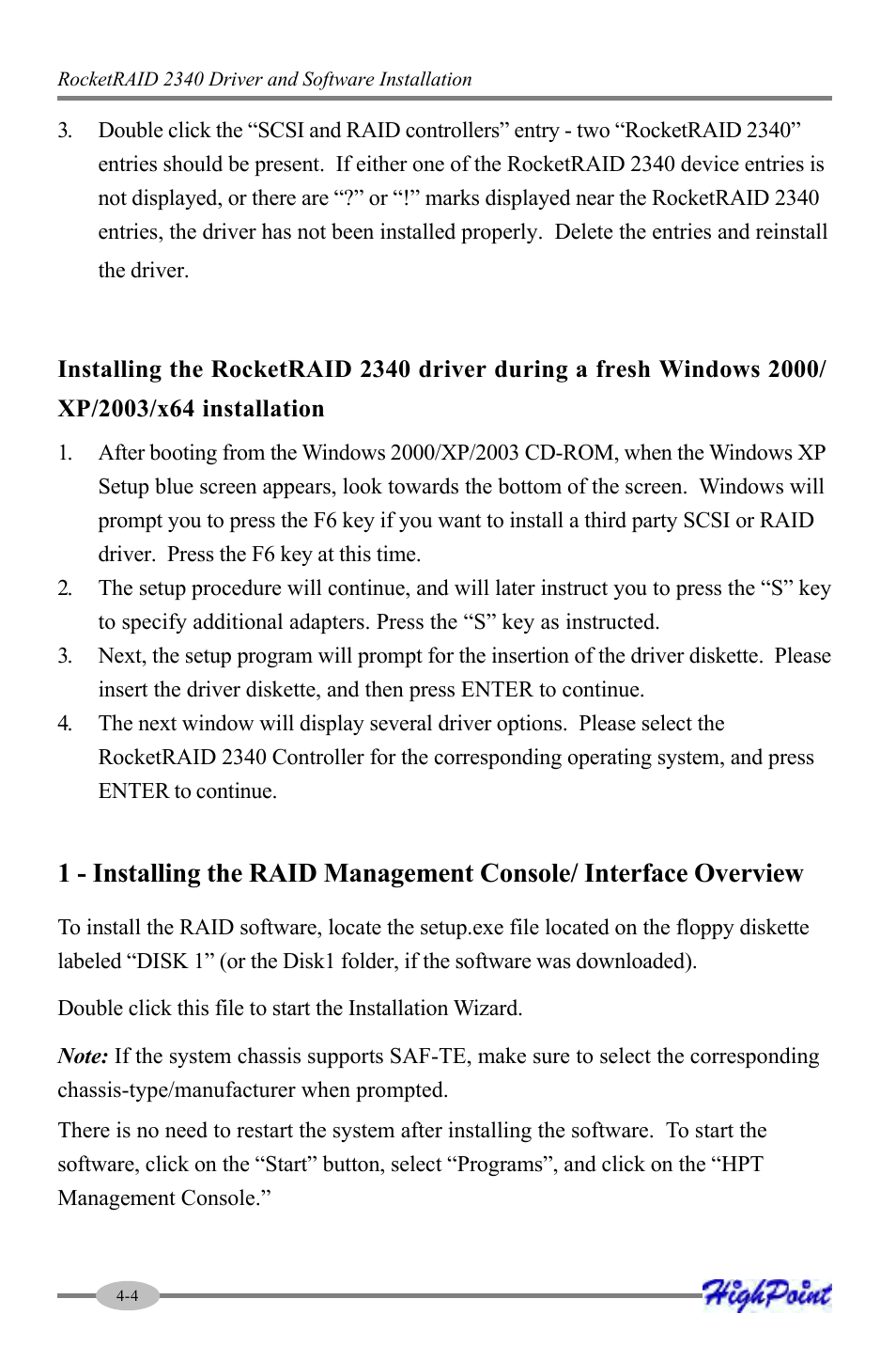 HighPoint RocketRAID 2340 User Manual | Page 28 / 76